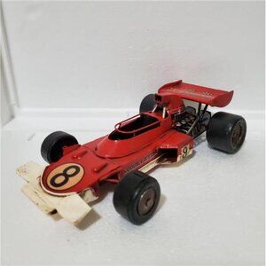Vintage Metal Formula 1 Race Car Model – Red #8 “Double Doozer” Style Collection